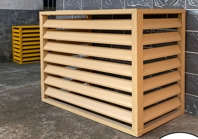 梓萤岔勋狸粑空调外机保护罩外机防雨防晒铝合金装饰美化遮挡空调外机