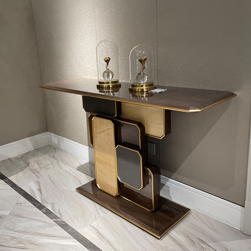 英梵狄(yingfandi) 意式轻奢玄关台别墅酒店大堂入户门玄关桌设计师