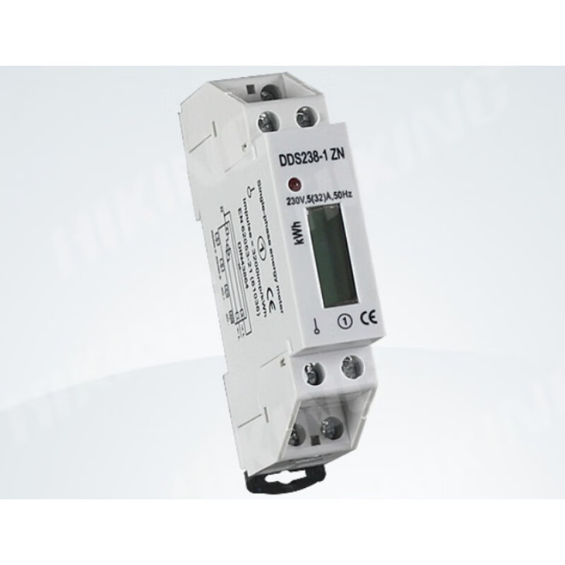 单相导轨式安装电能表dds238-1 电能表dl/t645协议modbus