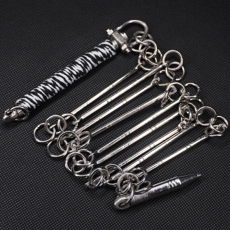 杰毅九节鞭鞭彩4两-1斤半九节鞭初学者表演不锈钢实战重鞭武术 精钢4