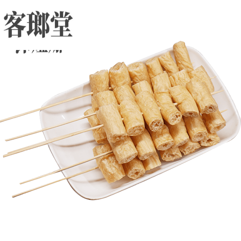 虎钢馋素豆肠干豆肠串150串豆棍豆棒火锅串关东煮串人造素肉素豆肠