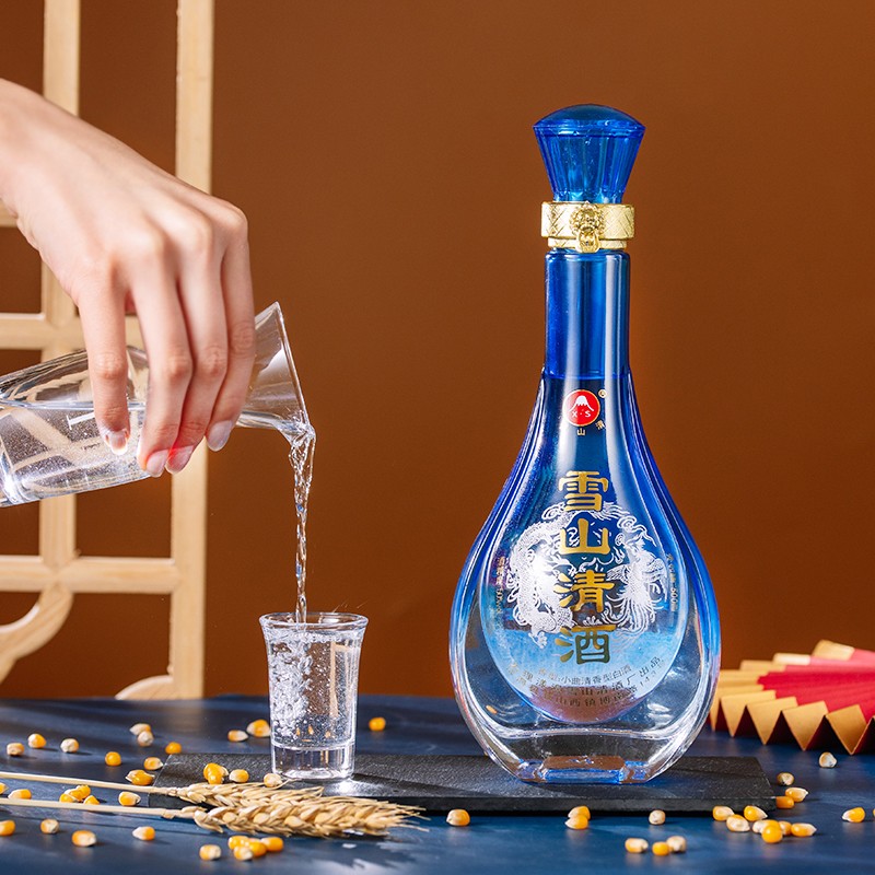 s)漾濞雪山清酒十五年清香典范白酒 2瓶