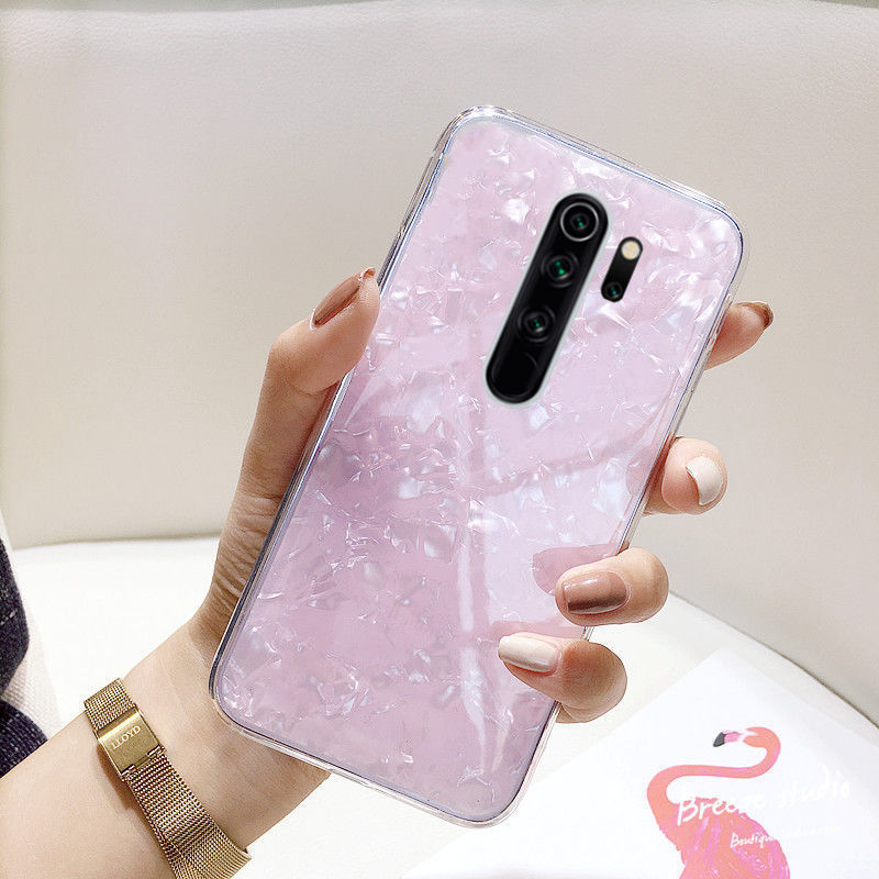 豆图 红米note8pro手机壳女款redminote8硅胶套全包防摔软时尚水晶绳