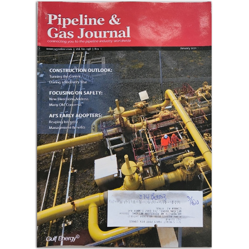 【单期可选】Pipeline&Gas Journal 美国管道与天然气杂志 2020/21年月刊 英 2021年1月刊