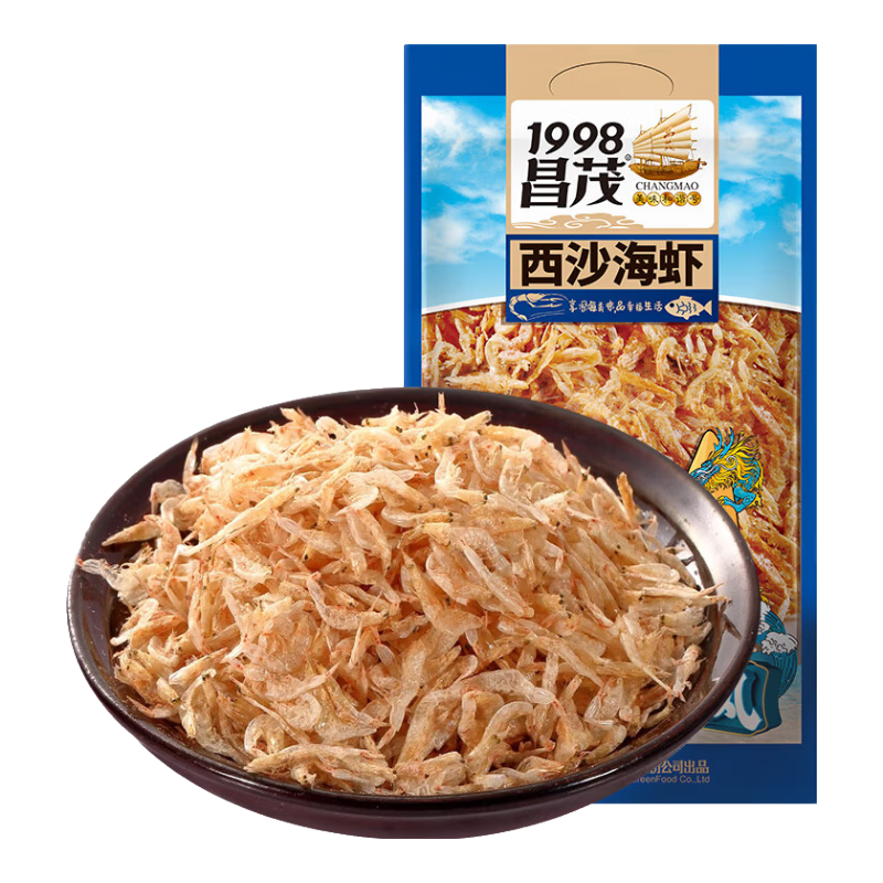 昌茂西沙海蝦淡干蝦皮米海南特產(chǎn)海鮮干貨熬粥煲湯提鮮調(diào)味佐料 【5袋】共1250g
