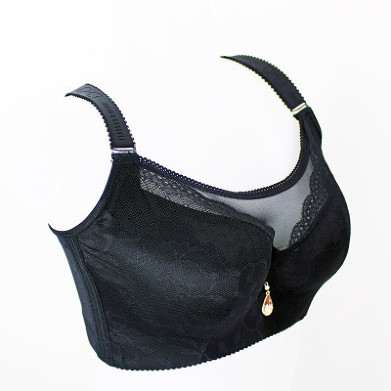 罩杯胸罩胖mm大特大码文胸加肥加大200斤薄大胸胖mm内衣 黑色 38/85d