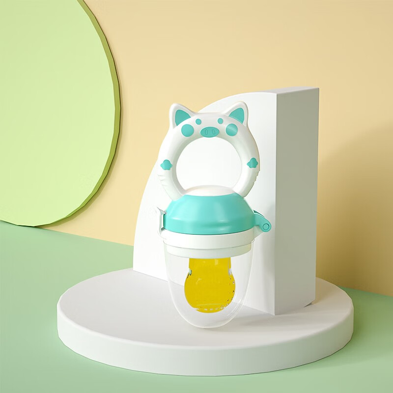 吉田久森婴儿咬咬乐水果奶嘴牙胶辅食器磨牙宝宝咬玩乐吃果蔬果汁儿