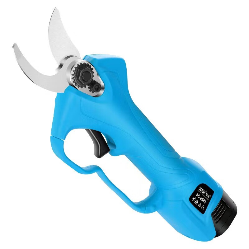 舒畅推荐舒畅电动修枝剪果树充电式手剪树枝电剪子修枝剪锂电剪刀 8603舒畅剪刀二电一充送刀片