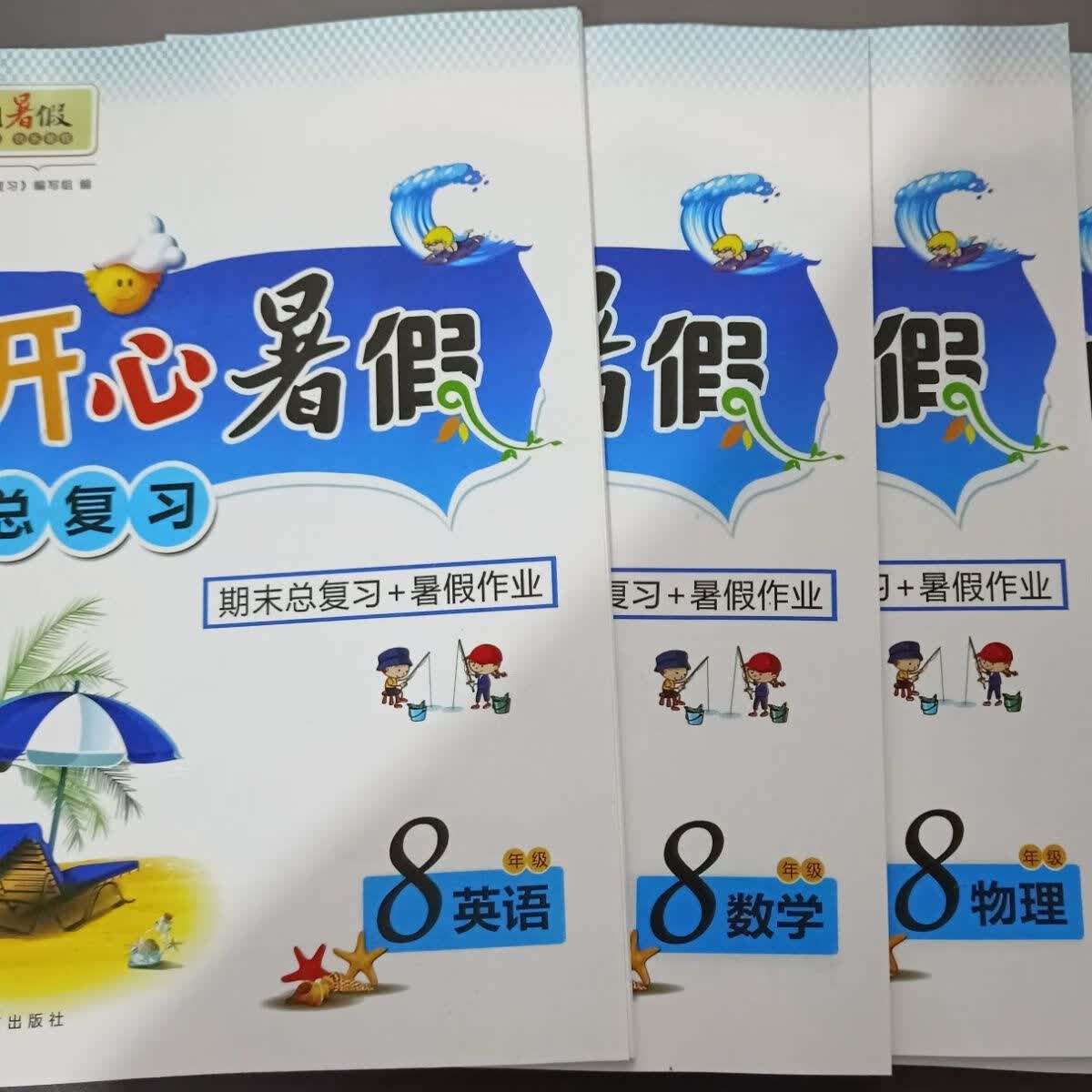 2022开心暑假总复习期末总复习+暑假作业8年级语文数学英语物理 8年级语文