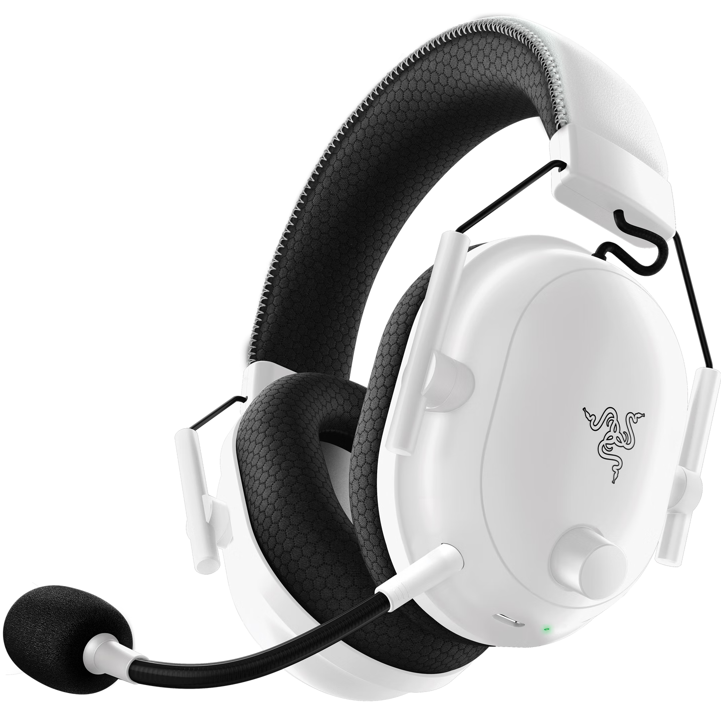 雷蛇（Razer）旋风黑鲨V2专业版Pro 2.4G+蓝牙 无线头戴式电竞游戏耳机耳麦 被动降噪 白色 三角洲EQ调节 CSGO