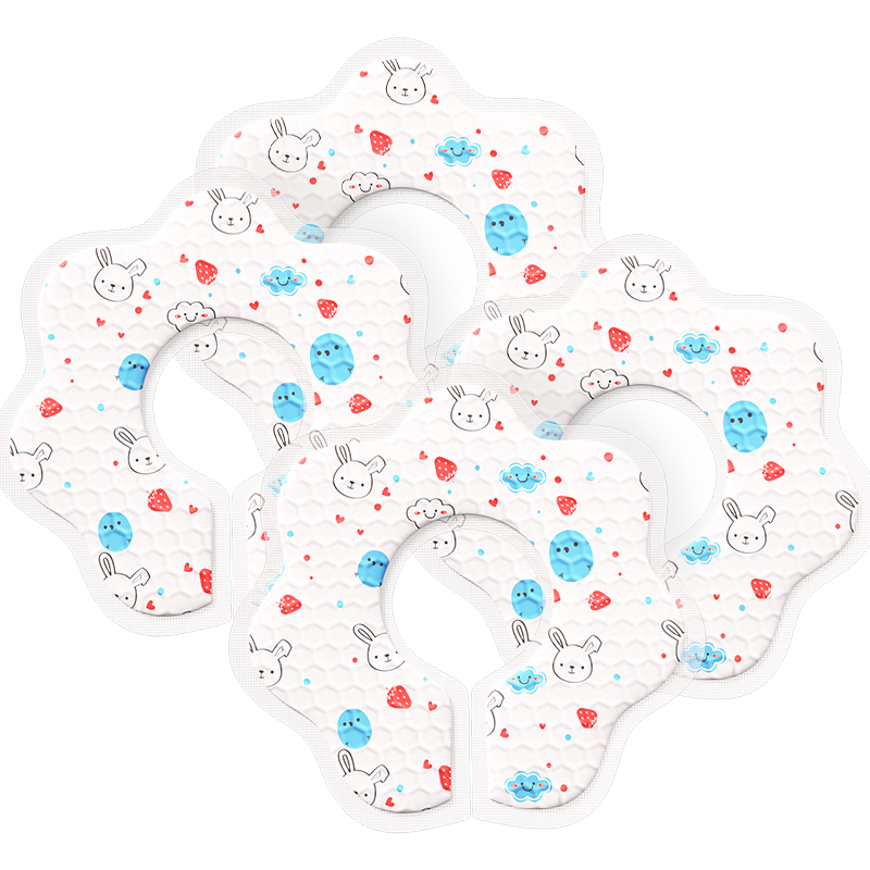 嬰幼兒一次性圍嘴【80片】可旋轉(zhuǎn)嬰兒免洗圍兜 獨(dú)立裝 兔子款