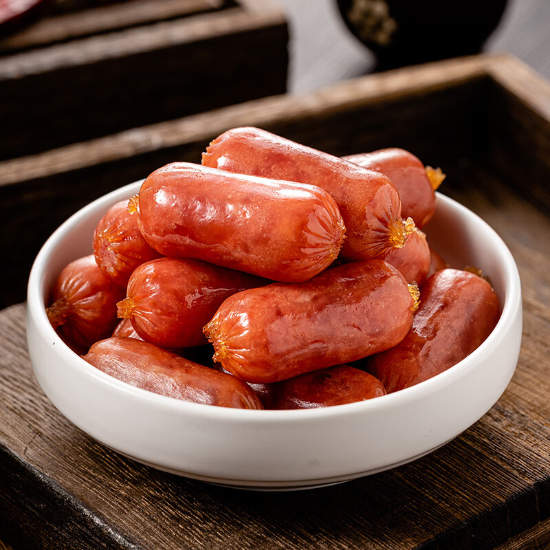 宏香记 小肉枣 猪肉枣小香肠迷你肠 独立包装休闲办公室零食小吃 原味