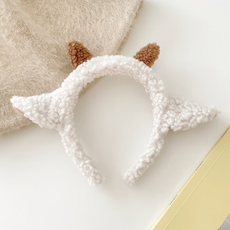 芠拉可愛小羊發(fā)箍小羊角頭箍搞怪卡通山羊發(fā)卡甜美頭飾發(fā)飾 FJ2758羊角發(fā)箍 A21-103