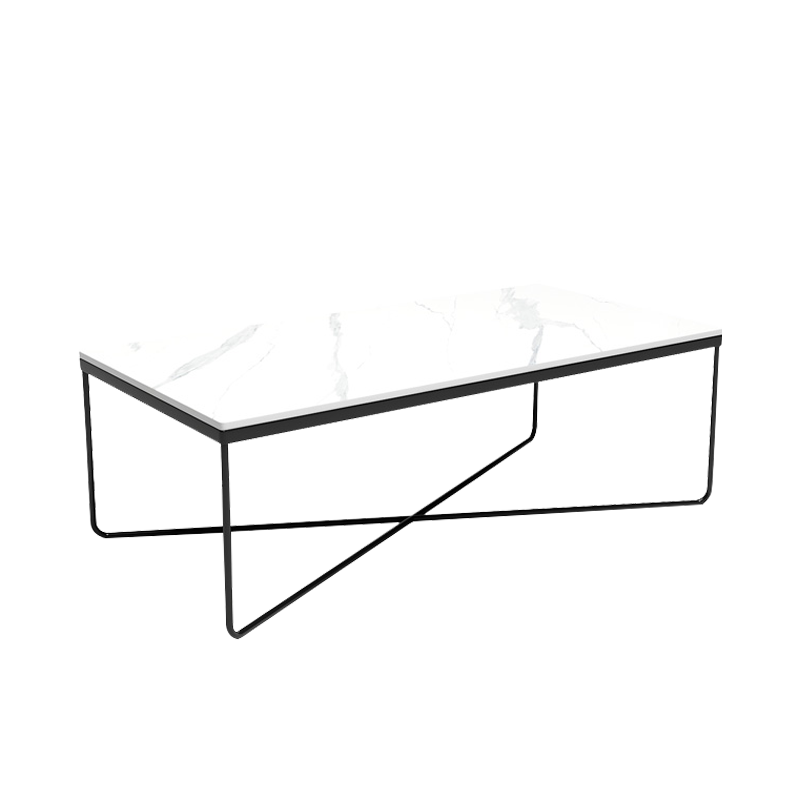 顾格 茶几岩板茶几桌子办公室客厅家用轻奢现代简约高级感北欧极简小户型边几 T-03