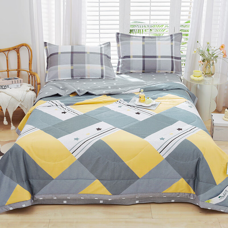 被纯棉夏凉被 夏季薄被子可水洗夏天空调被芯 卡利尔 单人被180*200cm