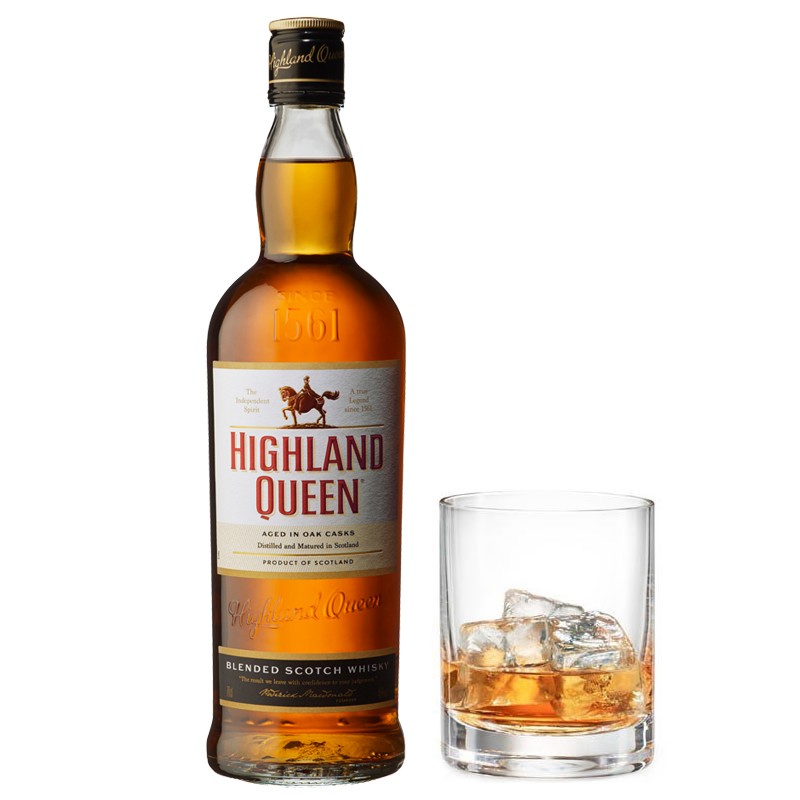 highland queen高地女王洋酒 苏格兰威士忌 原瓶进口洋酒700ml 波本桶