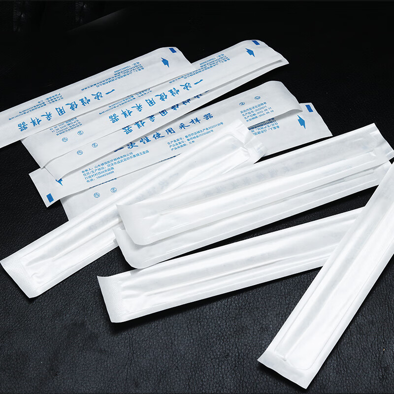 一次性核酸检测鼻咽拭子植绒采样棉签咽拭子取样易折断独立包装 鼻拭