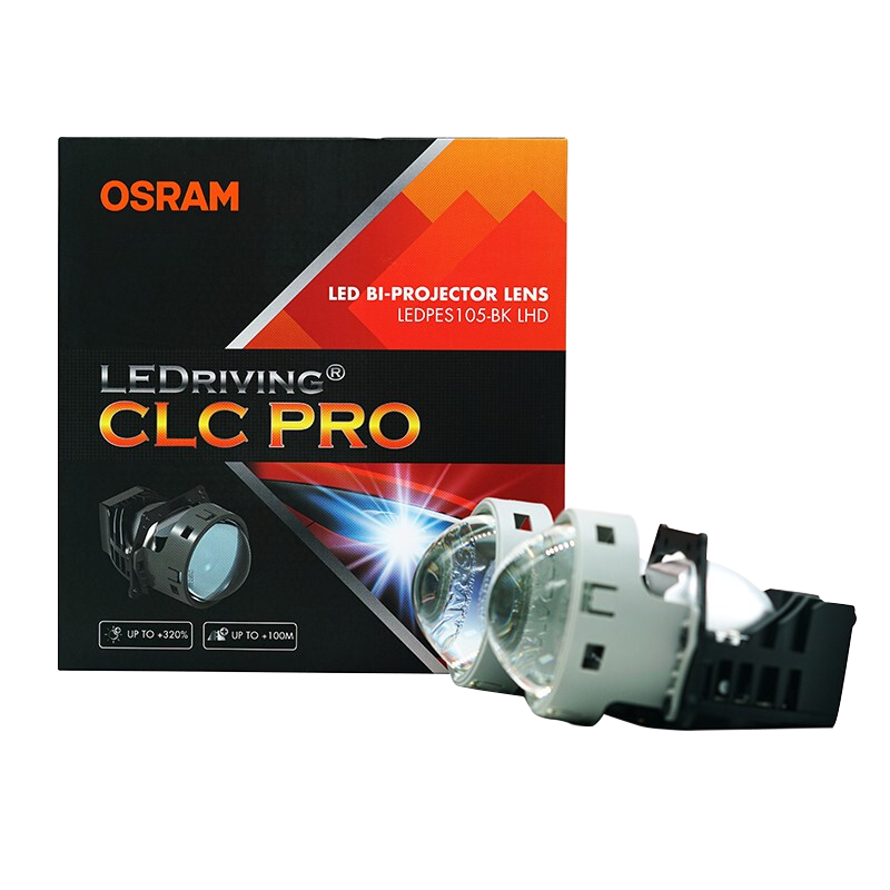 欧司朗【CLC PRO增亮至420%】汽车LED双光透镜套装 近光远光升级改装 丰田CHR 奕泽IZOA 威驰 致炫 致享 威兰达