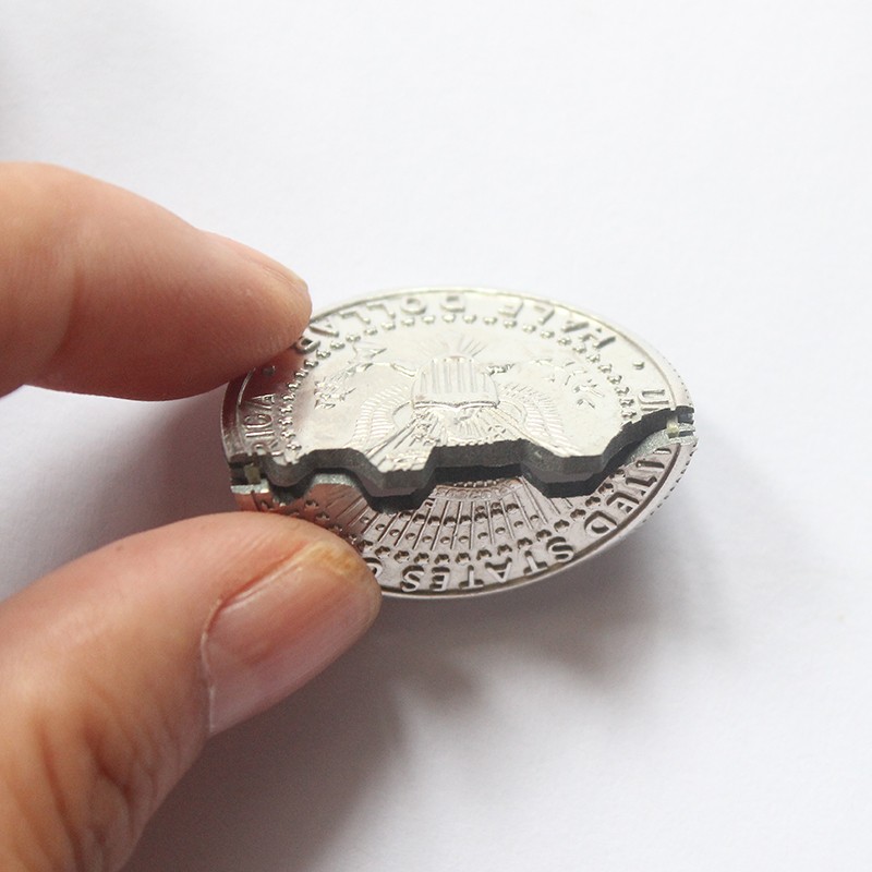 漫翔  成人儿童初级简单魔术演出道具舞台近景美金咬币咬币还原硬币入