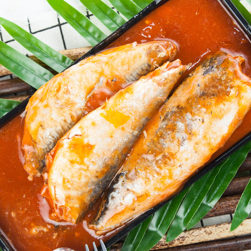 辉禄信茄汁鲭鱼罐头即食熟食海鲜下饭菜鱼肉速食青花鱼425g*5罐 5罐