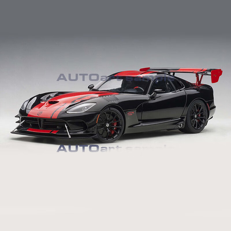 奥拓 118  道奇 蝰蛇DODGE VIPER ACR 2017 汽车模型 黑色71732
