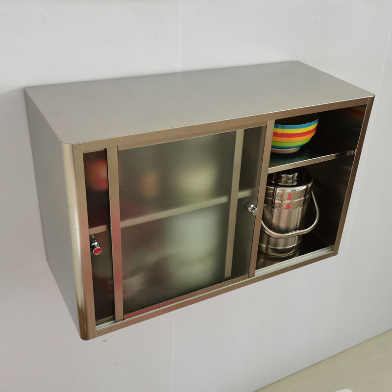 悌醒移门壁柜推拉门餐边柜304不锈钢浴室吊柜 家用厨房碗柜推拉门阳台