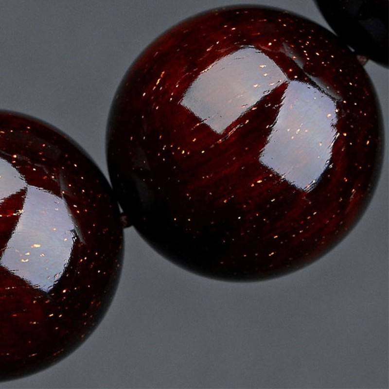 艺芝林满金星正宗印度小叶紫檀手串沉水佛珠男女文玩收藏级节日礼物 15mm