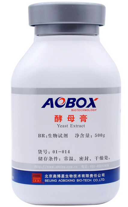 酵母膏北京奥博星生化试剂500g酵母浸膏菌种培养基01-014