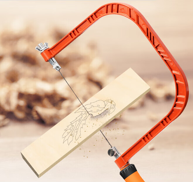 oloey线锯多功能拉花锯小型锯子手工曲线锯迷你钢丝锯木工工具diy锯条