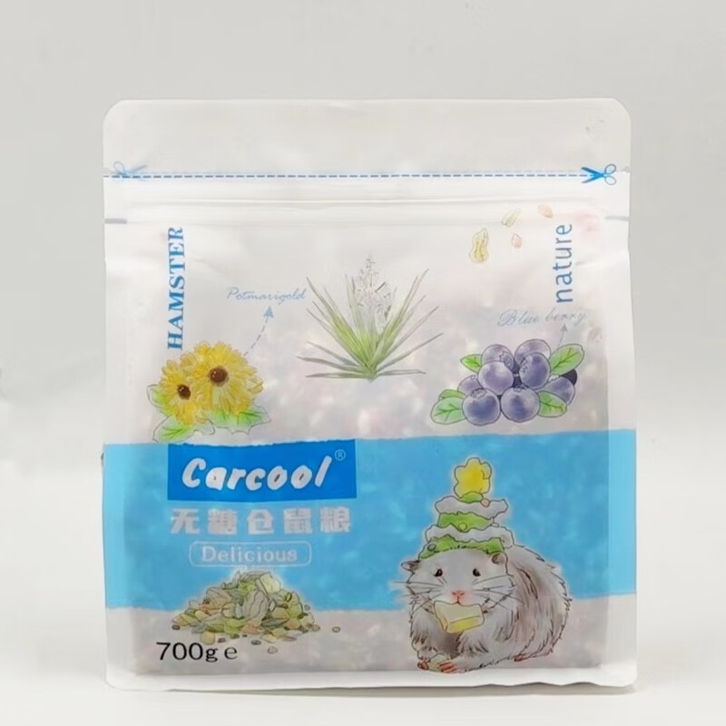 carcool卡酷无糖熊粮金丝熊粮食全阶高蛋白营养仓鼠粮主粮饲料 原装