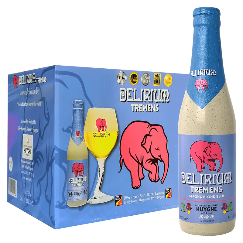 粉象粉象 果味精酿 艾尔啤酒 高度烈性酒 整箱330ml*24瓶装 浅粉象啤