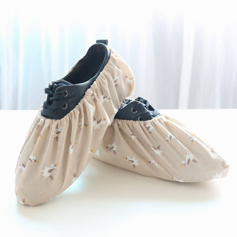 电脑机房鞋套儿童小学生微机课专用布料可洗室内小孩家幼儿园防滑 海