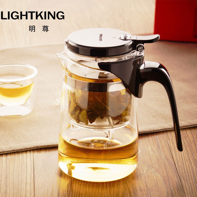 金灶  明尊  弹压式飘逸杯泡茶壶 耐热玻璃茶具冲泡杯过滤花茶壶 sag
