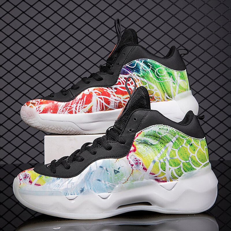 京蝌蝌哈达威喷泡实战高帮篮球男鞋摩擦会响体育生跑步球鞋运动 北京