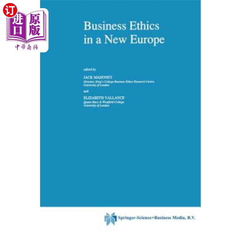 海外直订business ethics in a new europe 新欧洲的商业伦理