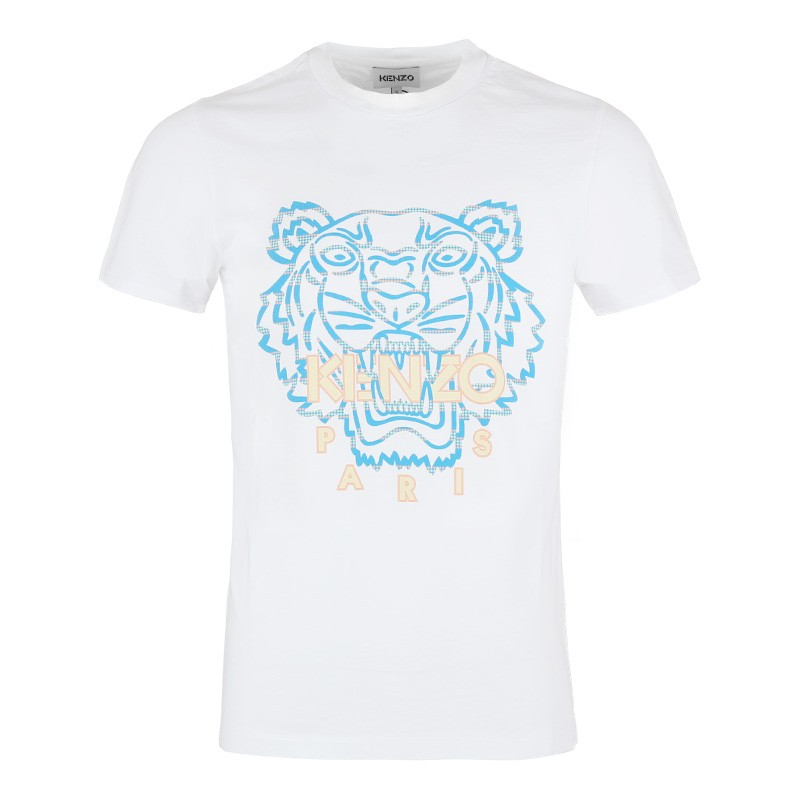 kenzo/高田贤三男装 新款经典大虎头棉质圆领短袖t恤衫 5ts020 fc55ts