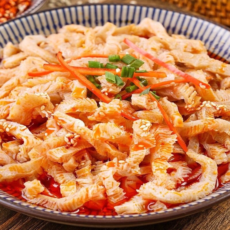 虎钢馋红油素毛肚大袋香辣小零食即食汇天下红油毛肚辣条 200g*1包