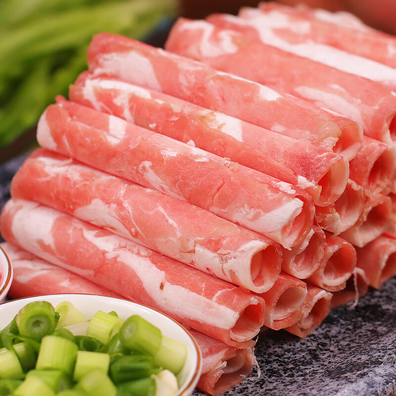 隆港汇  新鲜肥羊卷3斤雪花羊肉片火锅食材配菜品