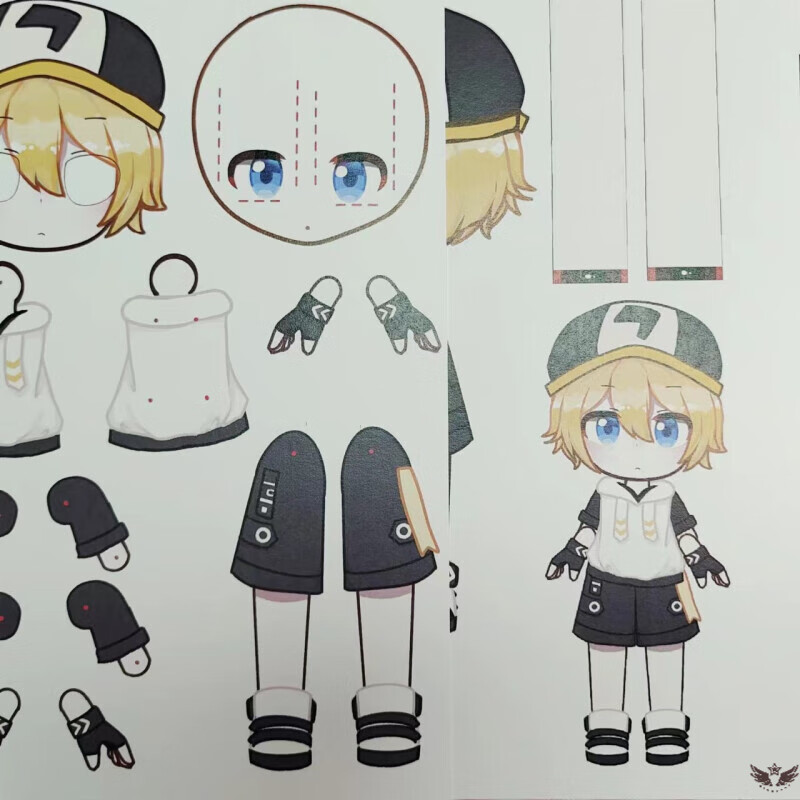 云漫卿 纸片人凹凸世界可动纸片人现货凹凸世界凯莉安莉 金双面 店铺