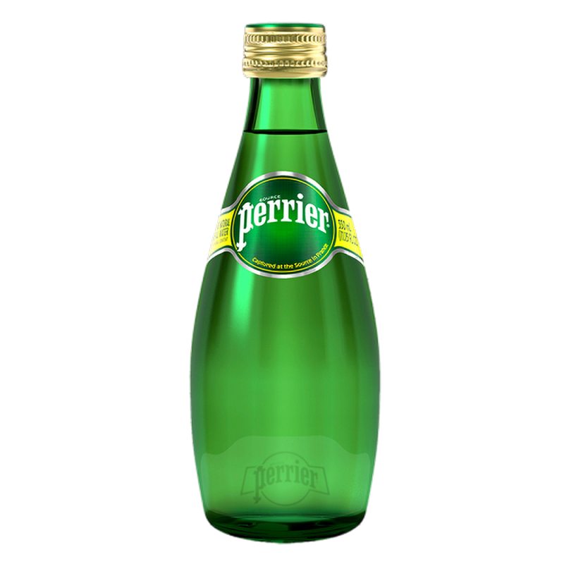 法国原装进口 Perrier巴黎水原味气泡水 330ml*24 玻璃瓶 整箱装