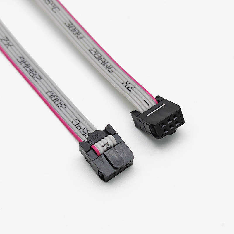 54mm idc排线 8/10/20/30/40p jtag下载线 2*3 6p 10cm