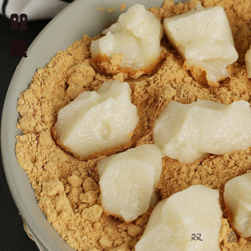 滋滋铺子延边朝鲜族传统特产手工糯米打糕 韩式年糕粘糕带黄w 如图