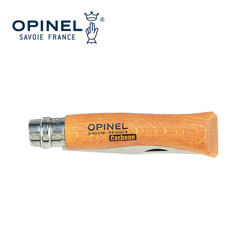 OPINEL法国制造总代直营碳钢折叠刀碳钢家用厨房蔬果刀工具刀户外刀锋利 8号碳钢