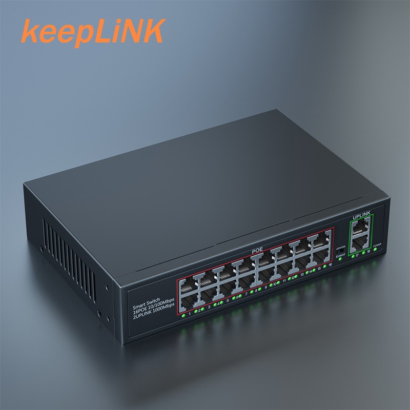 keepLINK KP-9000-X16F20GB POE������16�ڰ��׷ǹ����� 