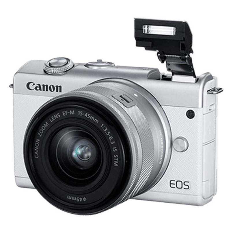 佳能（Canon） M200微单相机 15-45镜头 4K视频数码高清 m200旅游美颜自拍vlog M200白色 套餐一[含32G卡 相机 4788元