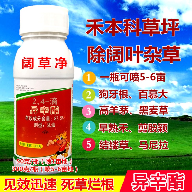 草坪除草剂 禾本科草坪除阔叶杂草香附子 阔草净不伤草坪烂 180克