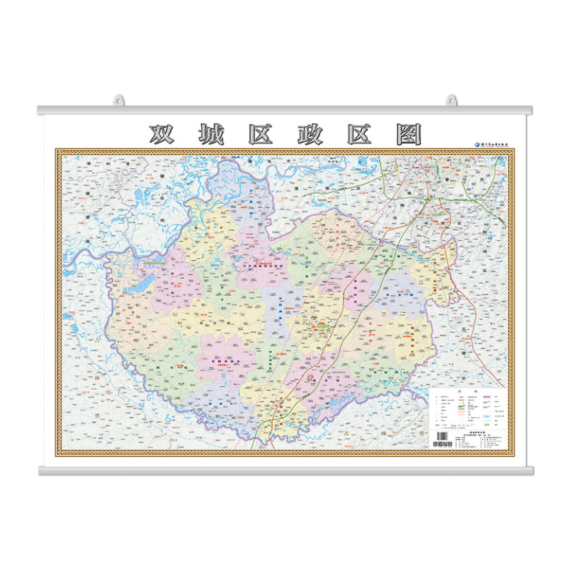 双城区政区图  约0.9*1.