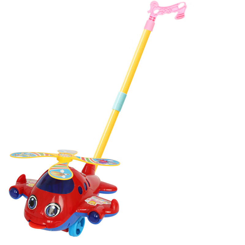 慕舟儿童手推玩具推推乐飞机学步车宝宝推着走手推车玩具儿童礼物