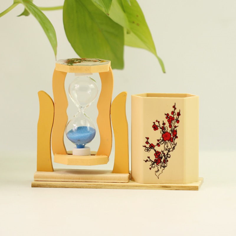 带沙漏笔筒 生日毕业季礼物送老师同学男女创意新奇学生流沙笔筒旋转