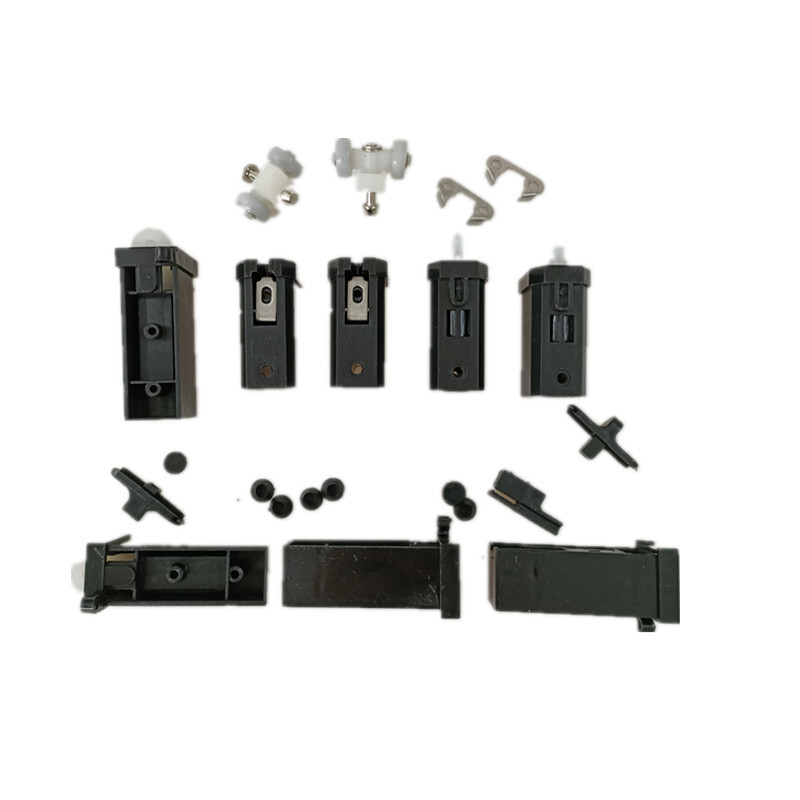 老款折叠纱窗配件纱门滑轮卫生间小推拉折叠门配件纱窗配件整套 整套